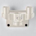 Global Industrial Dual Arm Adaptor For Fixed Height or Gas Spring Monitor Arms, Beige 436947BG